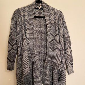 Grey Flowy Cardigan